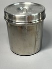 Polar Ware Md Usn Stainless Steel 7  Medical Canister With Lid Ww2 