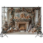 Christmas Backdrop Tree Gifts 8x6 Ft Holiday Party Photography Background