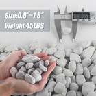 45lb Natural Grey Gravel  0 8 -1 8  River Rocks decorative Pebbles For Indoor Ou
