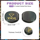 4pcs Engraved Chakra Stone With Reiki Symbol  Indian Agate Healing Gemstone
