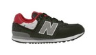 New Balance 574 Big Kids Running Shoes Sneakers Kl574fwg - Black grey red