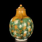 Old Chinese Tang Tri-colour Teapot W flower Ck613