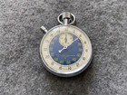 Swiss Made Compass Instrument 1 10 Vintage Mechanical Wind Up Stopwatch With Box