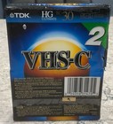 Tdk 30 Vhs-c Hg Ultimate Camcorder Cassette Tapes Blank New Sealed 2 Pack