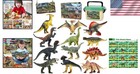 12 Piece Dinosaur Toy Set With Educational Book For Imaginative Play - Ages 3-5