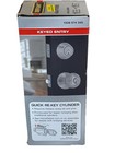 Defiant Hartford Satin Nickel Keyed Entry Door Knob   Double Cylinder Deadbolt