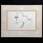 Richard Stine Original Pen   Ink Drawing   Famous Illustrator   Outside Artist