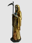 Santa Muerte 11  Grim Reaper  Dorado gold Holy Death Statue