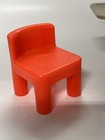 Little Tikes Dollhouse Furniture Workbench Red Chair Vintage Blue Roof Dollhouse