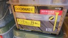  9 X 2-1 2 In  Star Drive Flat Head Wood Deck Screws  25 Lb -pack   read  