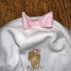 Vtg Disney Classic Pooh 90s Y2k Embroidered Hat Sun Bonnet Bucket Scalloped Tie