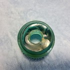 Vintage Hemingray 42 Aqua Glass Insulator Round Drip Base Usa    broken   