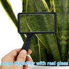 Handheld Rectangular 3x Magnifier Magnifying Glass Loupe For Reading Jewelry Us