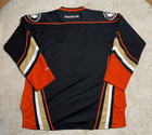 Reebok Anaheim Ducks Nhl Premier Hockey Jersey Black Orange Size S New
