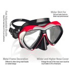 Adult Scuba Diving Mask  Anti-fog Snorkel Goggles Tempered Glass Swim Mask Go   