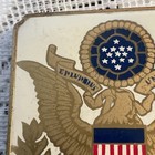 Vintage U  S  Army Military Souvenir Compact Powder   Blush Enameled Gold Tone