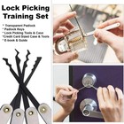 Lock Practice Set     15 Pcs Stainless Steel Tools With Transparent Trainin
