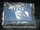 200 Merchandise Bag Combo 9x12   11x15 Clear 1 Mil Plastic Apparel Bags