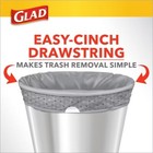 Glad Small Drawstring Trash Bags - Clorox Lemon Fresh - 4 Gallon