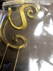 Crystal Rhinestone Gold Letter Y Monogram Wedding Anniversary Birth cake Topper