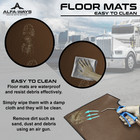 Floor Mats Fits Kenworth W900  T600  T660  2006-2019  Truck Floor Mats Brown 