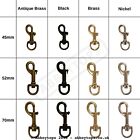 Swivel Trigger Clip 45mm 52mm 70mm Dog Lead Leather Craft Snap Hook Strong