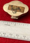 Vintage 925 Silver Pill Box Hinged Fancy Etched Scroll Work