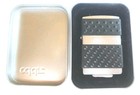 Sealed Zippo 200zp Cigarette  lighter  Nos 2001  Brushed Chrome  Black Zip Guard