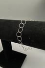 925 Sterling Silver Garnet Glass Necklace Bracelet Jewelry Lot 14 6g