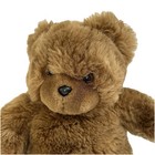 Vintage Eden Brown Teddy Bear Fluffy Turned Head Closed Mouth Plush