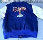 Vintage Columbia Pictures Macmurray Blue Varsity Jacket Cast Crew Movie Promo