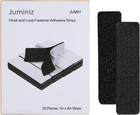 Hook   Loop 20 Sets Heavy Duty Adhesive Strips 1x4    Black Sticky Back Fastener  