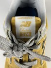 New Balance 574 Mens Size 12 Yellow Gray Athletic Running Walking Shoes Sneakers