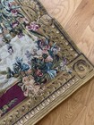 Gorgeous Rare Antique French Beauregard Tapestry Noble Art Reproduction 41 x28 