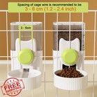 Lemtrflo Rabbit Feeder Water Dispenser Cage Bowl Small Animal Accessories