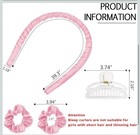 Heatless Hair Curling Ribbon Set No Heat Curlers Overnight Hair Styling Tool