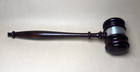Vintage Masonic Wooden Gavel   Fraternal Lodge Ceremonial Hammer Cocobolo