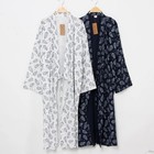 Japanese Kimono Bathrobe Gown Yukata Lovers Casual Sleepwear Cotton Nightgown Pr