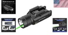 Darkfang Tactical Flashlight And Green Laser Light Combo 1500 Lumen For Black
