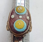 Ancient Roman Mosaic Glass Wonderful Old Protection Rare Ring