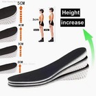 Men Women Invisible Height Increase Insoles Heel Lift Taller Shoe Inserts Pad Us