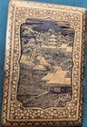 Antique Japanese Damascene Cigarette Case Arthur   Bond Phoenix   Dragon Mt Fuji