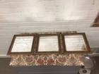 Antique Vtg Wood Framed Beveled 3 Part Vanity Mirror Hang Or Table Top 