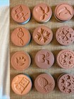 Vintage Rycraft Cookie Stamps Set Of 24 With holder - Very Nice -