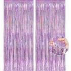 Pink Tinsel Curtain Party Backdrop Streamers - Birthday Decorations   Birthday 