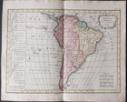 1790s - Lattre - Nice Map South America