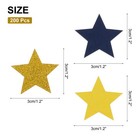 200pcs Star Confetti Glitter Confetti Table Decor 1 2x1 2inch multi-color