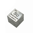 99 9  Pure Scandium Sc Carved Element Periodic Table Cube 10mm  3 05g
