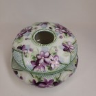 Vintage Porcelain Hair Receiver Hand-painted Violets