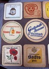 Lot Of 12 Vintage Beer Cardboard Coasters Advertising Bar Assorted
